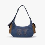  Túi Xách MLB Korea - Dia Mono Megalogo Denim Cargo Bag NY Yankees Indigo - 3ABQM134N-50INS 