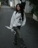  Áo Sweater WHOAU [Unisex] - Steve Patch Sweatshirt - WHMWE3923U 