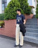  Áo Thun WHOAU [Unisex] - Steve Campus Patch - WHRPE2492U 