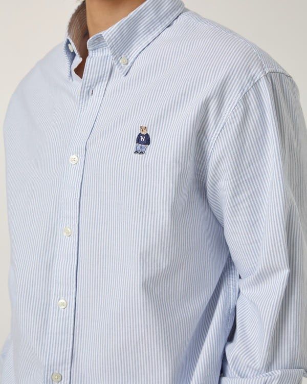  Áo Sơ Mi WHOAU [Unisex] - Steve Oxford Shirt Blue - WHYWF2311U 