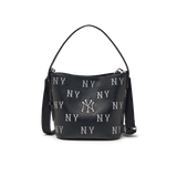  Túi Xách MLB - Classic Monogram Embossed Bucket Bag New York Yankees - 3ABMME16N-50BKS 