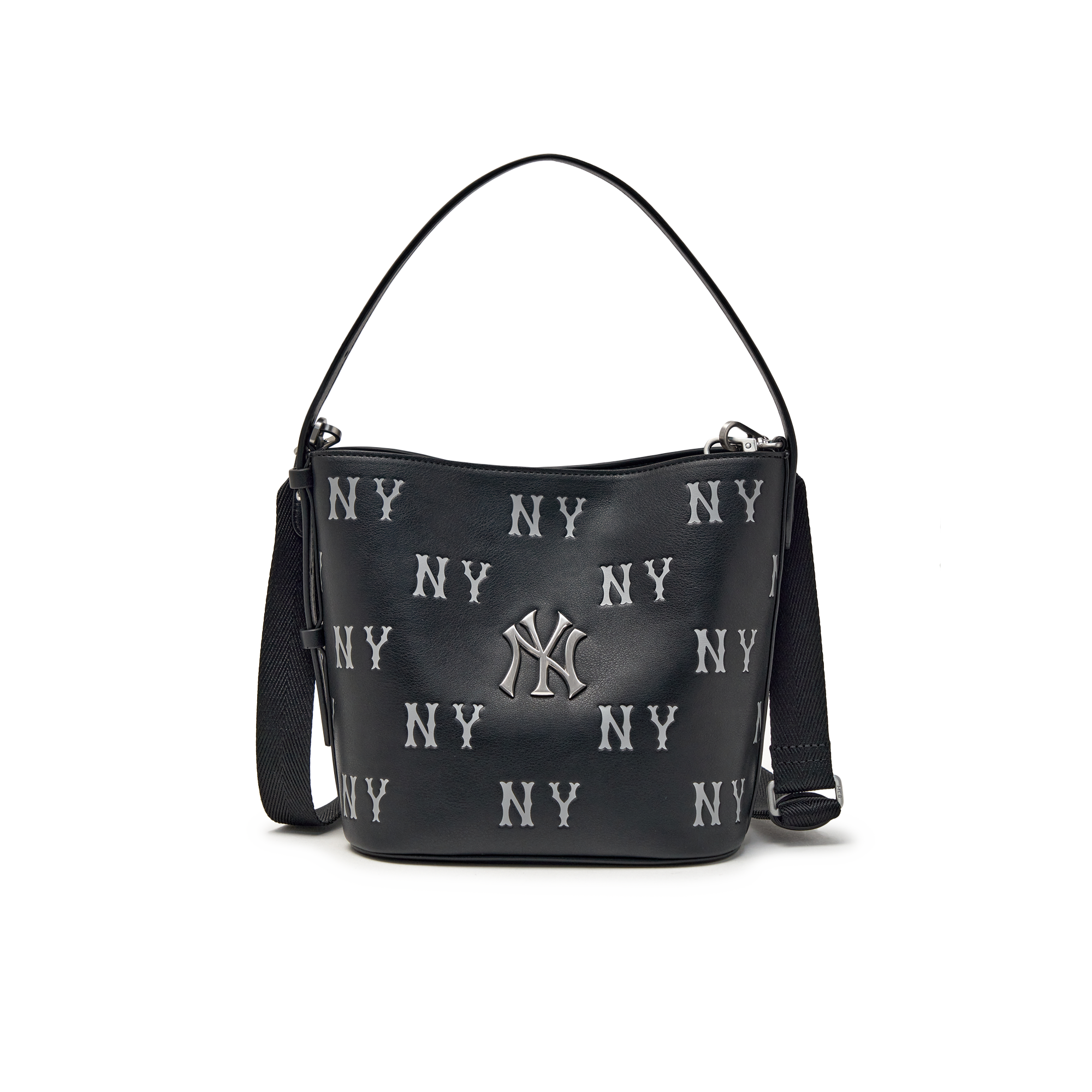  Túi Xách MLB - Classic Monogram Embossed Bucket Bag New York Yankees - 3ABMME16N-50BKS 