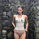  Áo Croptop [Nữ] Badblood - [w-tnk24-044] ADS Vintage Tank White 