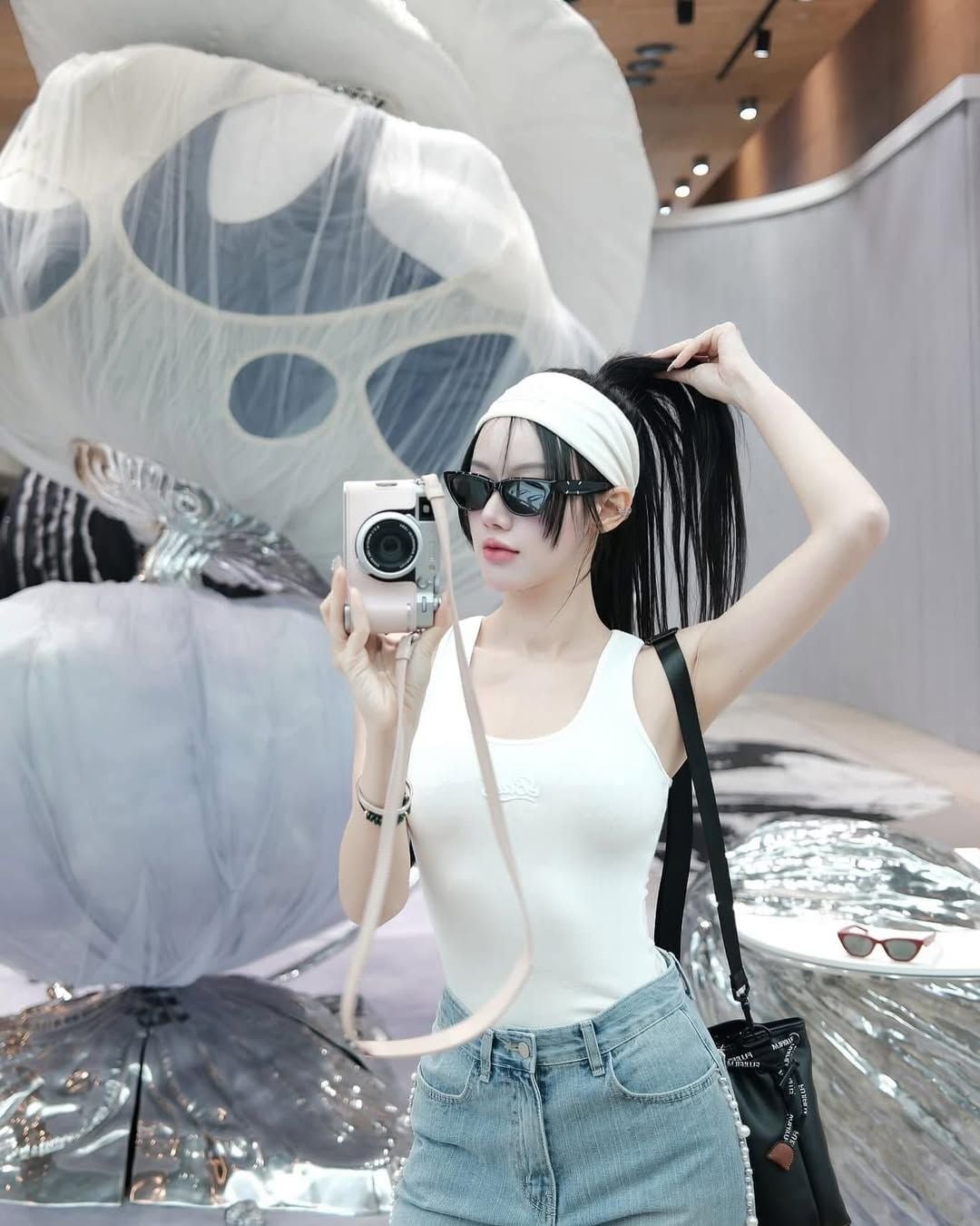  Áo Tanktop [Nữ] Badblood - [w-tnk24-072] Beyond Soft Square Neck Tank Cream 