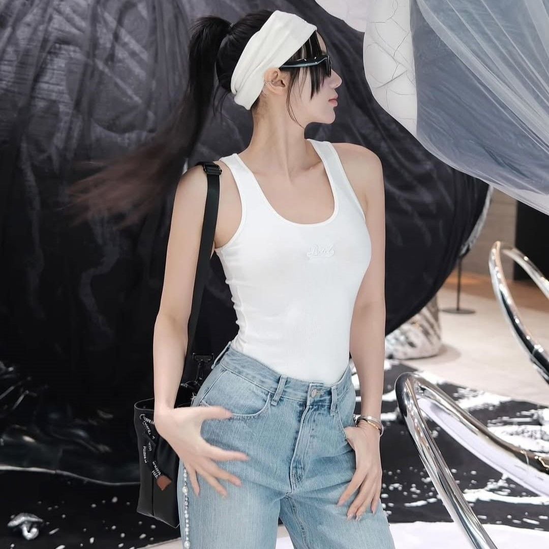  Áo Tanktop [Nữ] Badblood - [w-tnk24-072] Beyond Soft Square Neck Tank Cream 