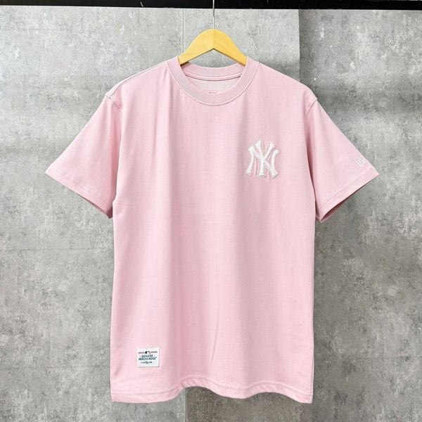 Áo Thun New Era - [Unisex] NY Yankees Hawaii Style Logo Pink T-Shirt
