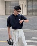  Áo Polo WHOAU [Unisex] - Steve Short Sleeve Collar Navy - WHHAE2411U 