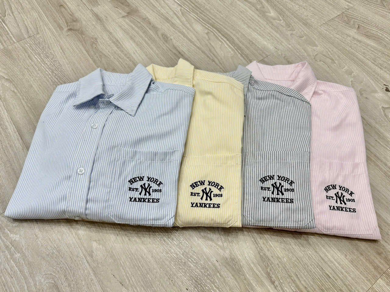  Áo Sơ Mi New Era - [Unisex] NY Yankees Striped Yellow - 14529326 