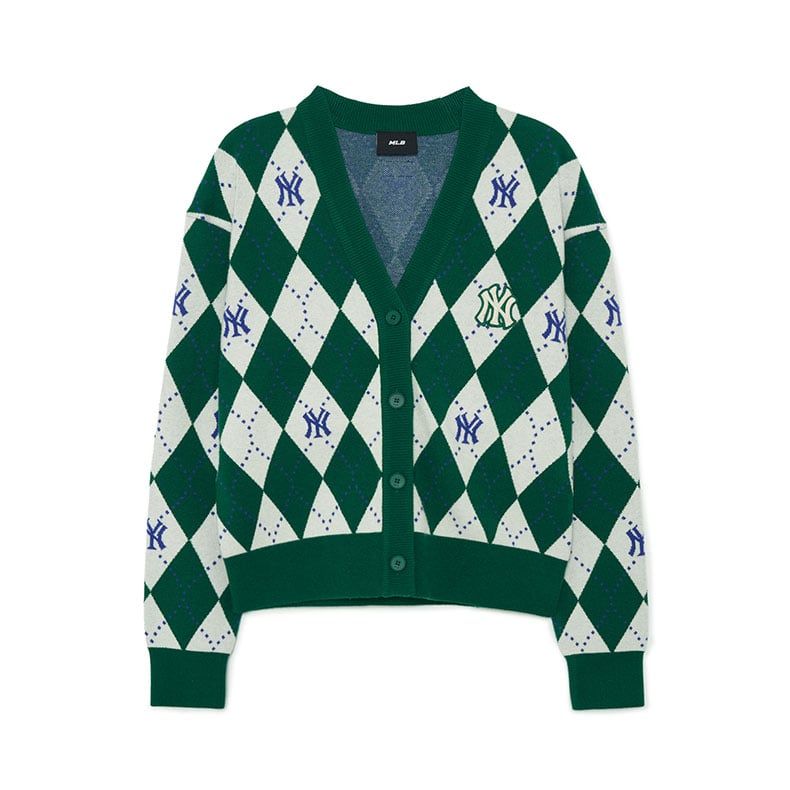  Áo Cardigan MLB [Nữ] Monogram New York Yankees - 3FKCM0134-50GNS 