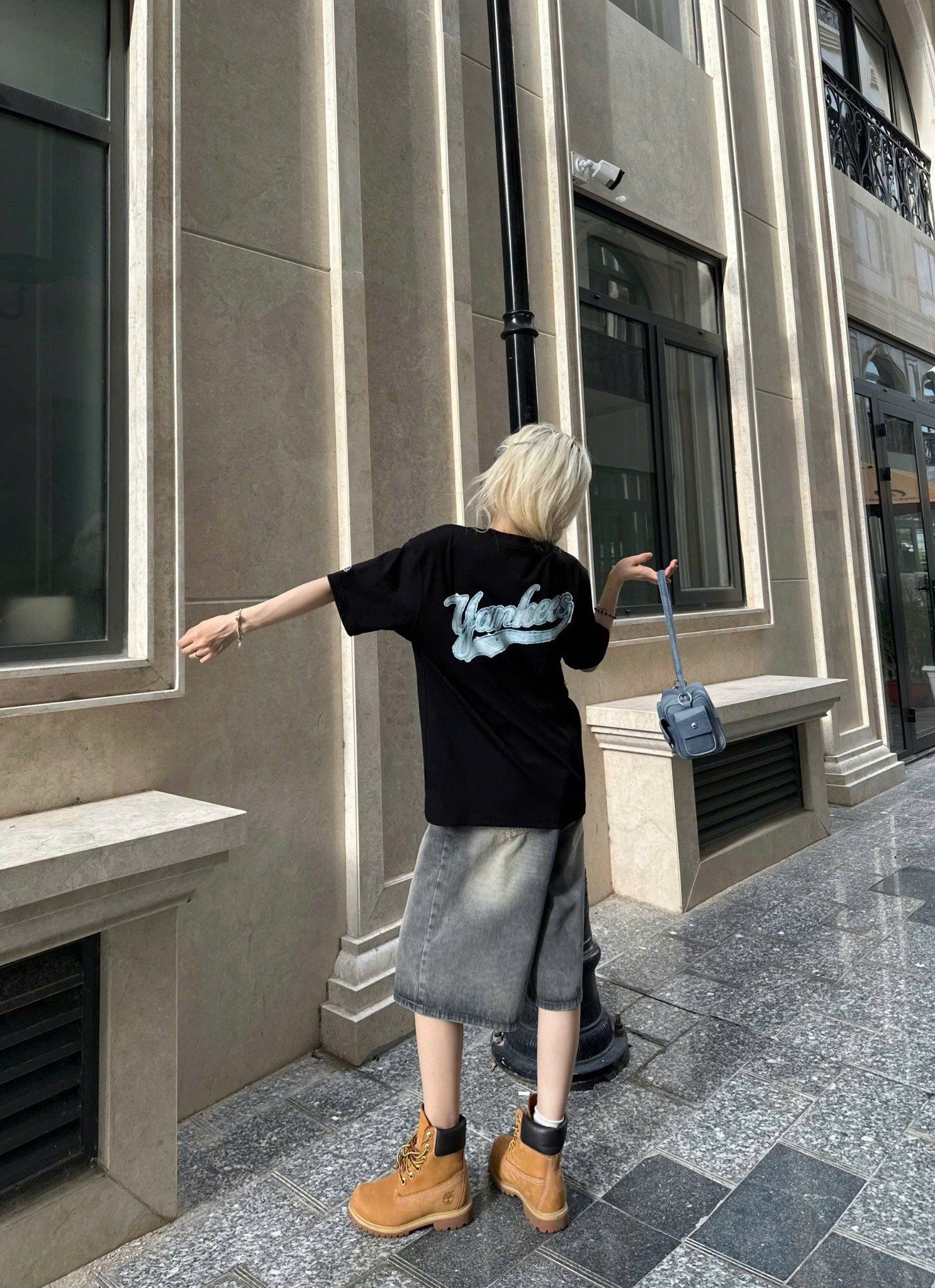  Áo Thun New Era - [Unisex] NY Yankees Like Denim Logo Black - 17784546 