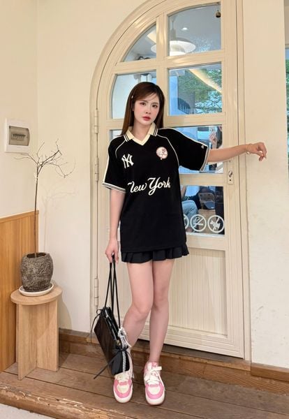 Áo Thun Polo New Era - [Unisex] NY Yankees Baseball Logo Polo Black - 14326525