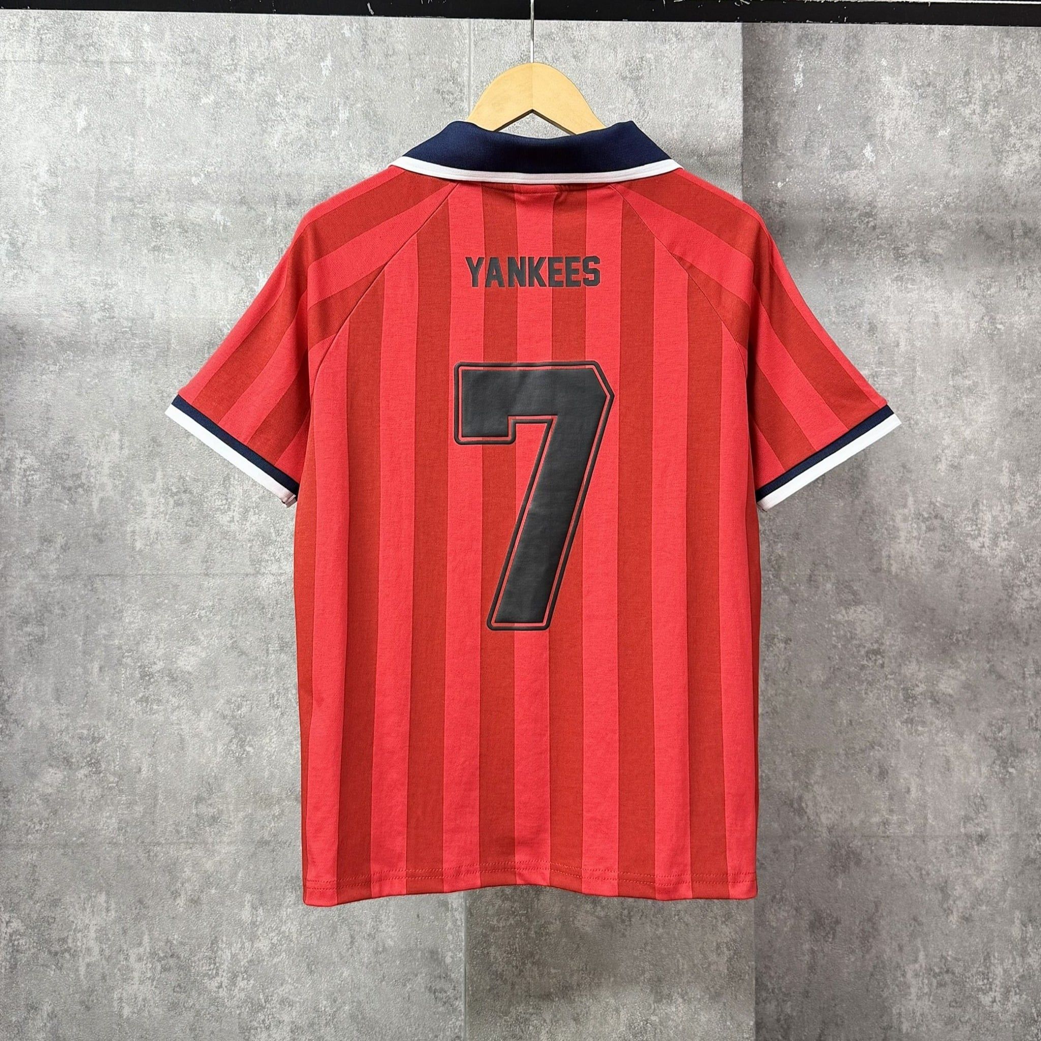 Áo Thun Polo New Era - [Unisex] NY Football Stripe Red 