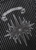  Áo Sơ Mi [Unisex] Badblood - [w-sht25-009] Cosmo Graphic Short Sleeve Shirt Black Check 