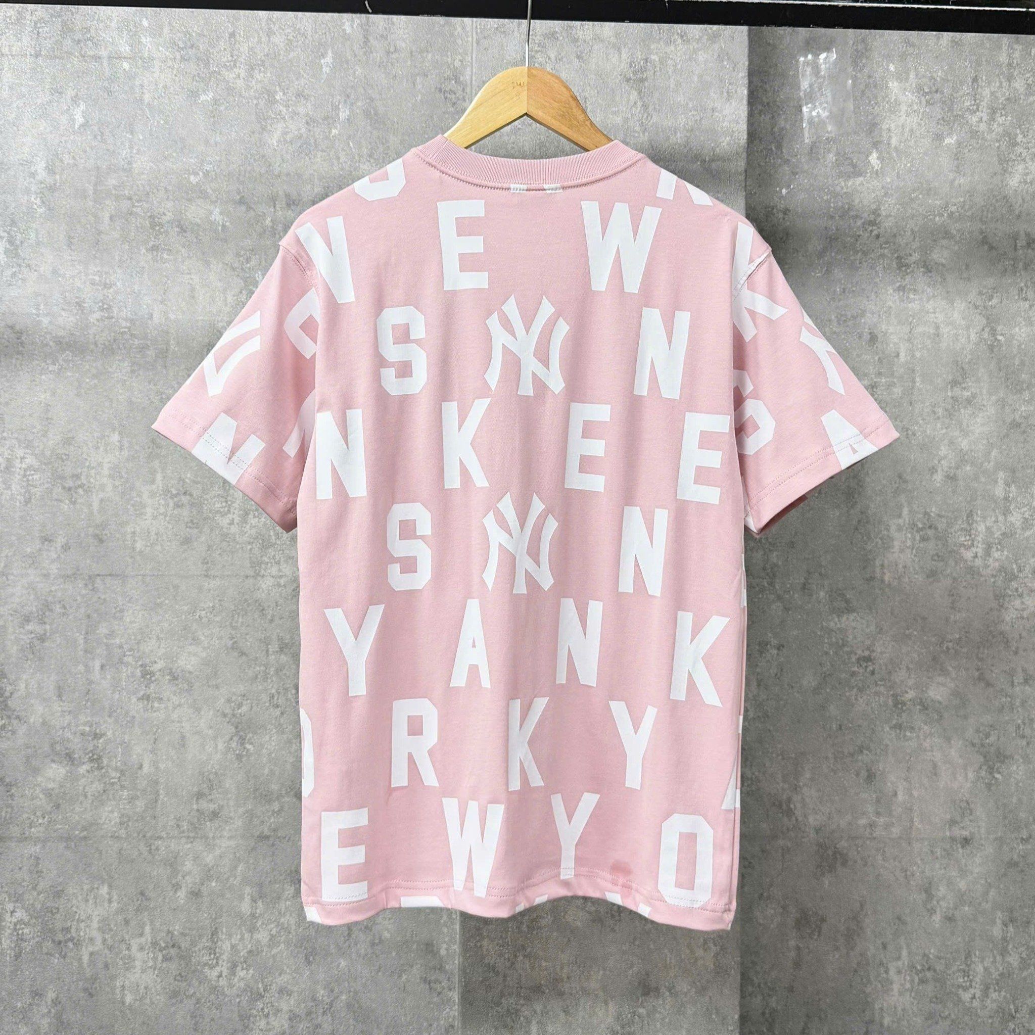  Áo Thun New Era - [Unisex] NY Monogram Yankees Pink - 12225661 