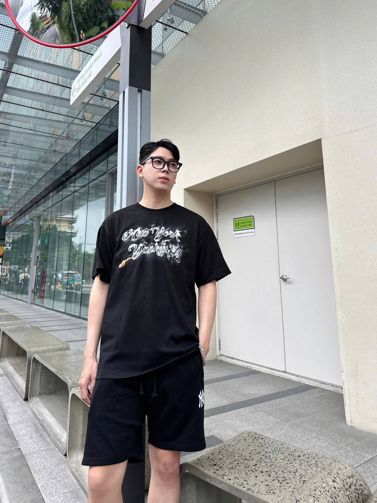  Áo Thun New Era - [Unisex] NY Yankees Smoke Black - 15565225 