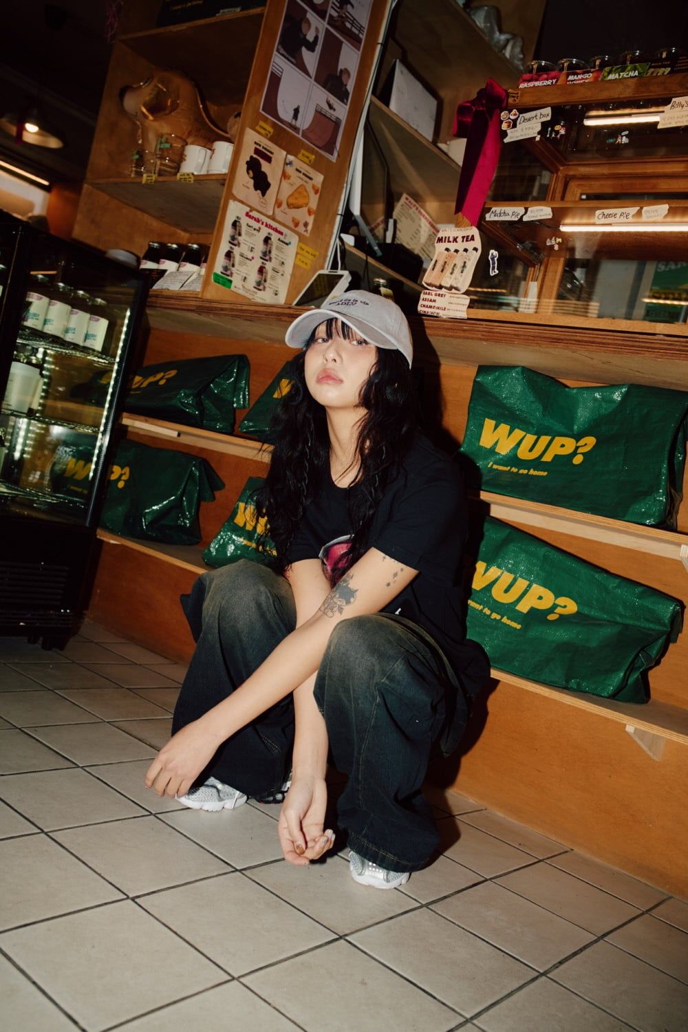  Áo thun [Nữ] ADLV - Acmédelavie Headphone AC Bear Black 