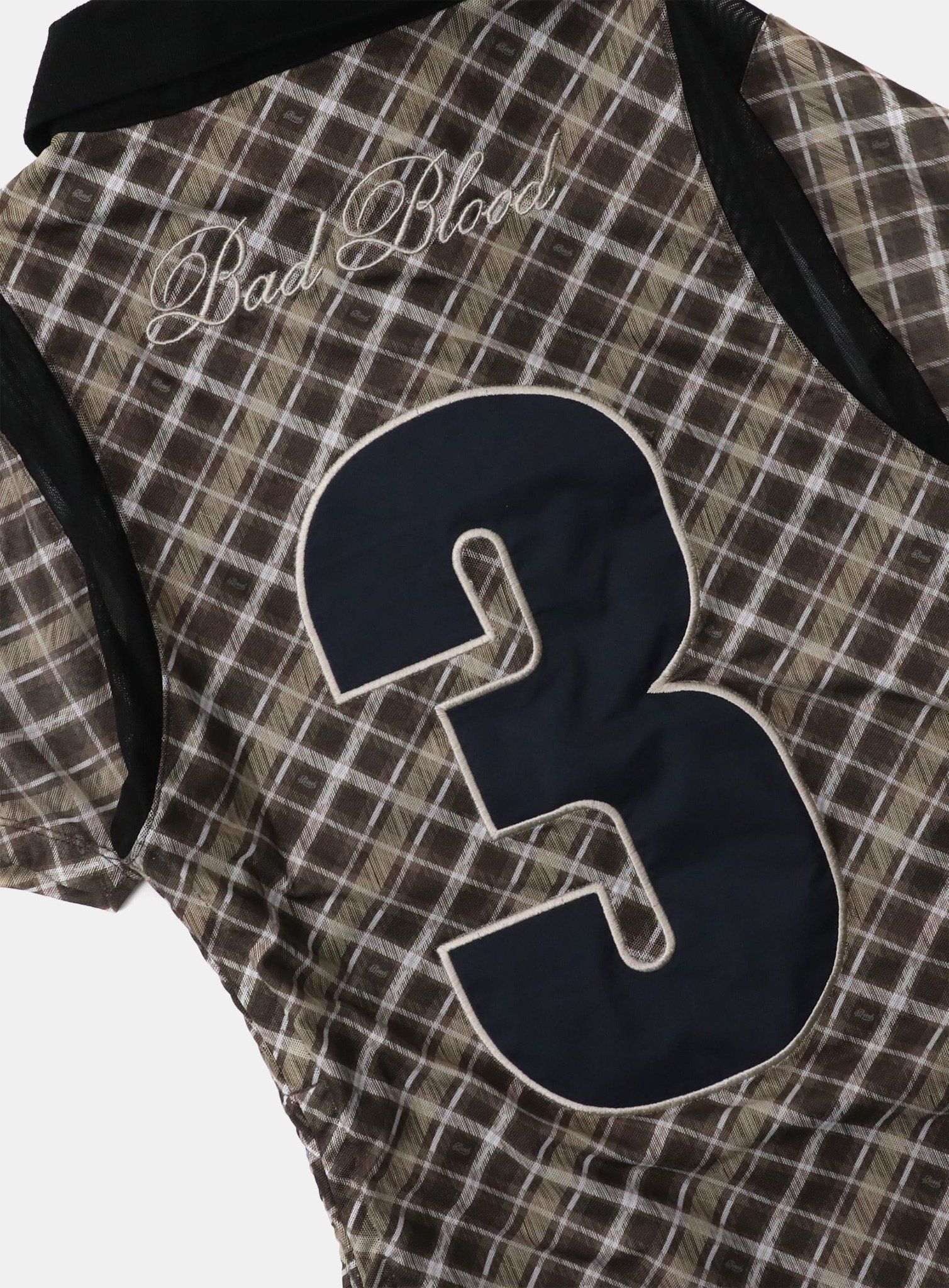  Váy [Nữ] Badblood - [w-drs25-004] Vintage Club Polo Mini Dress Check Brown 