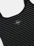  Áo Hai Dây [Nữ] Badblood -[w-tnk25-003] Beyond Soft String Tank Striped Black 