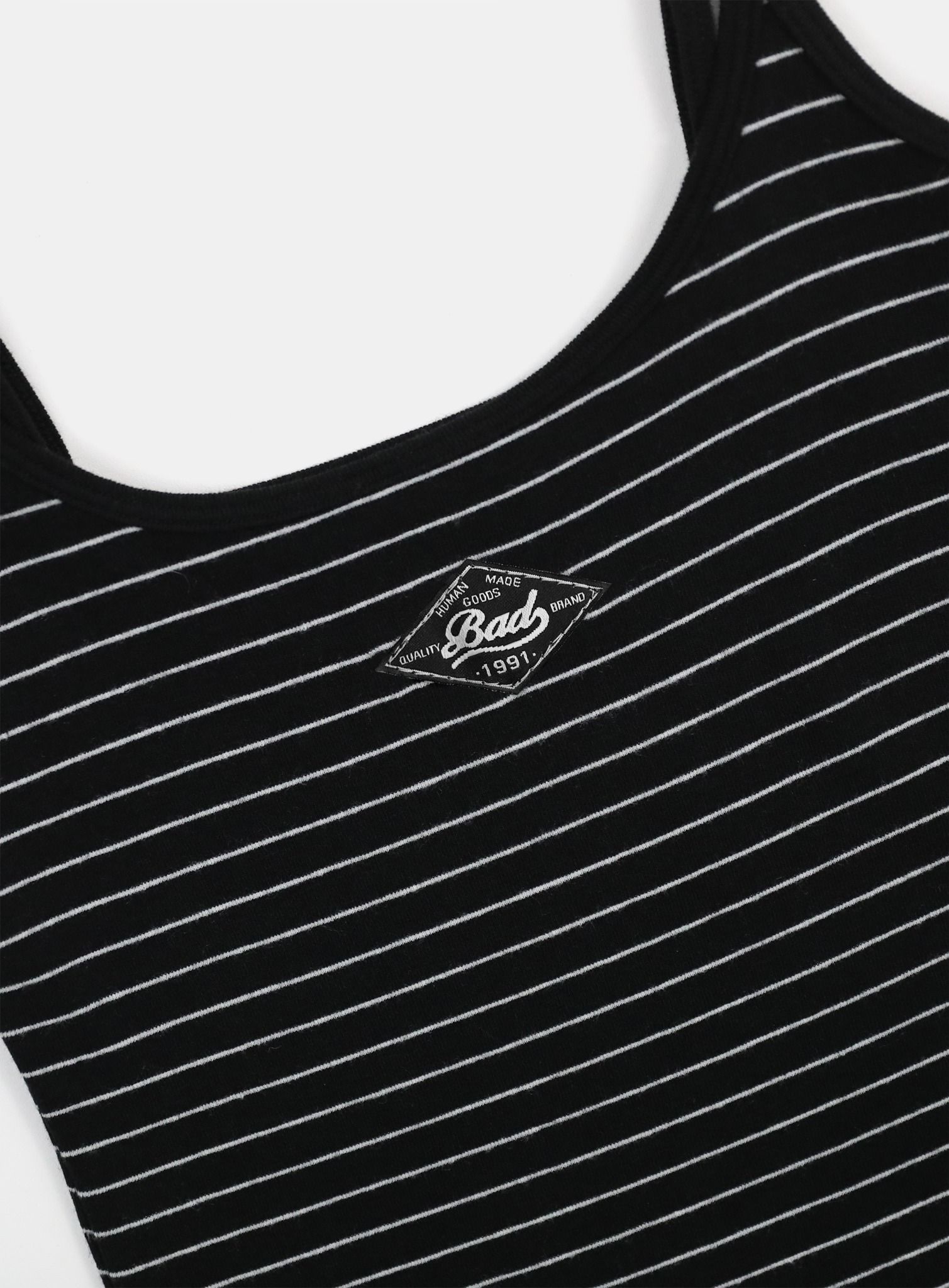  Áo Hai Dây [Nữ] Badblood -[w-tnk25-003] Beyond Soft String Tank Striped Black 