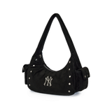  Túi Xách MLB Korea - Vintage Street Studded Hobo Bag NY - 3ABQVB26N-50BKS 
