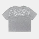  Áo Thun [Unisex] Badblood - [w-tee25-029] Mystic 1/2 Print T-Shirt Slim Fit Grey 