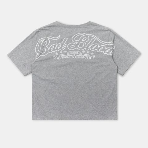 Áo Thun [Unisex] Badblood - [w-tee25-029] Mystic 1/2 Print T-Shirt Slim Fit Grey