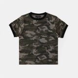  Áo Thun [Unisex] Badblood - [w-tee25-093] Cosmo Reflective Ringer T-Shirt - Green Camo 