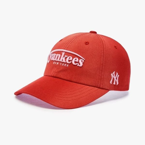 Nón MLB Korea - [Unisex] Vintage Washed Curve Logo Unstructured - 3ACPV076N-50RDD