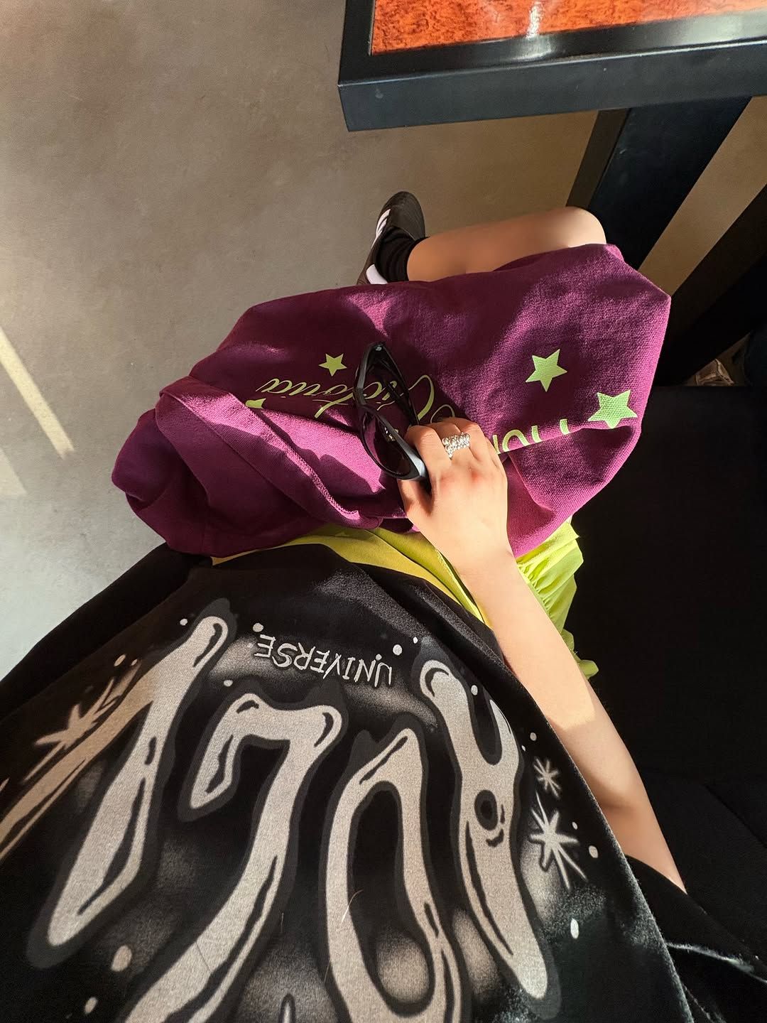  Áo thun [Unisex] ADLV - Acmédelavie Universe Logo Black 