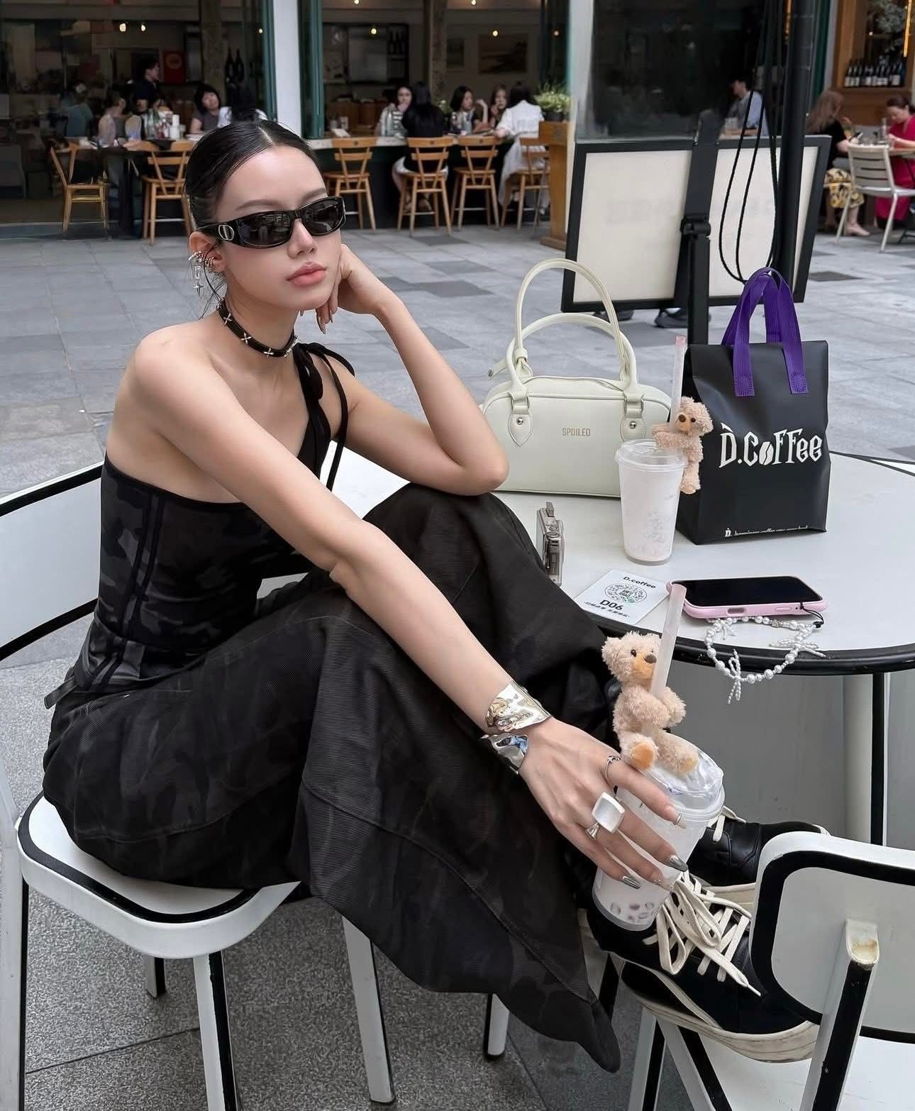  Áo Hai Dây [Nữ] Badblood - [w-tnk25-014] Vintage Club One Shoulder Tank 