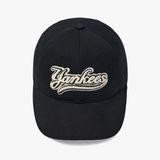  Nón Lưỡi Trai MLB Varsity Cursive Fluffy Logo - 3ACPVF04N-50BKS 