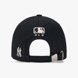  Nón Lưỡi Trai MLB Varsity Cursive Fluffy Logo - 3ACPVF04N-50BKS 