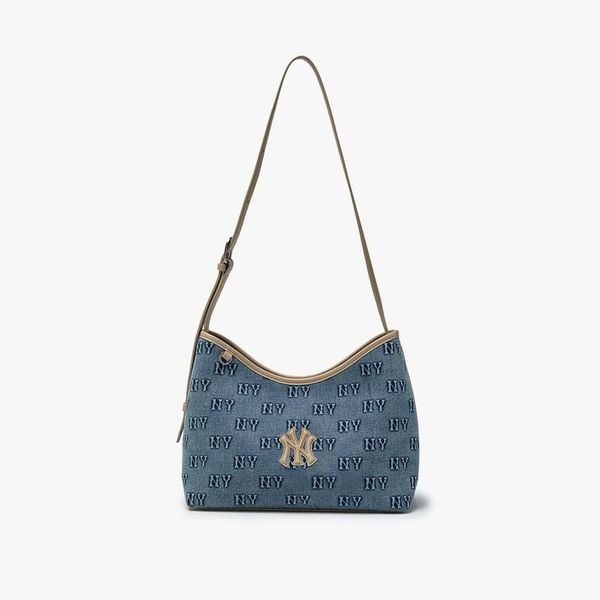  Túi Xách MLB - Classic Monogram Denim Embossed Bucket Bag NY - 3ABMMD16N-50BLL 