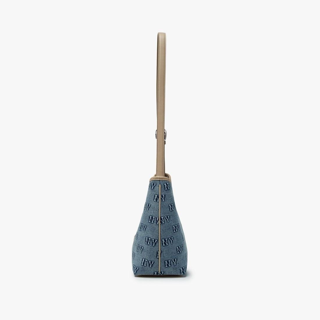  Túi Xách MLB - Classic Monogram Denim Embossed Bucket Bag NY - 3ABMMD16N-50BLL 