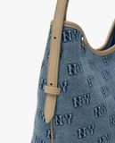  Túi Xách MLB - Classic Monogram Denim Embossed Bucket Bag NY - 3ABMMD16N-50BLL 
