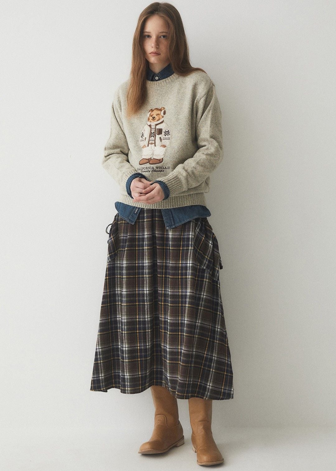  Áo Sweater WHOAU [Unisex] - Steve Jacquard Knit - WHKAE4T11U 