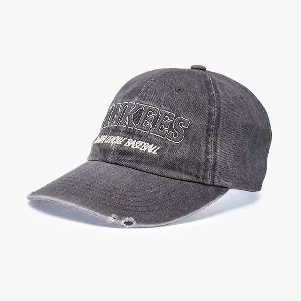 Nón MLB Korea - [Unisex] Denim Embossed Baseball Cap - 3ACPV215N-50CGS