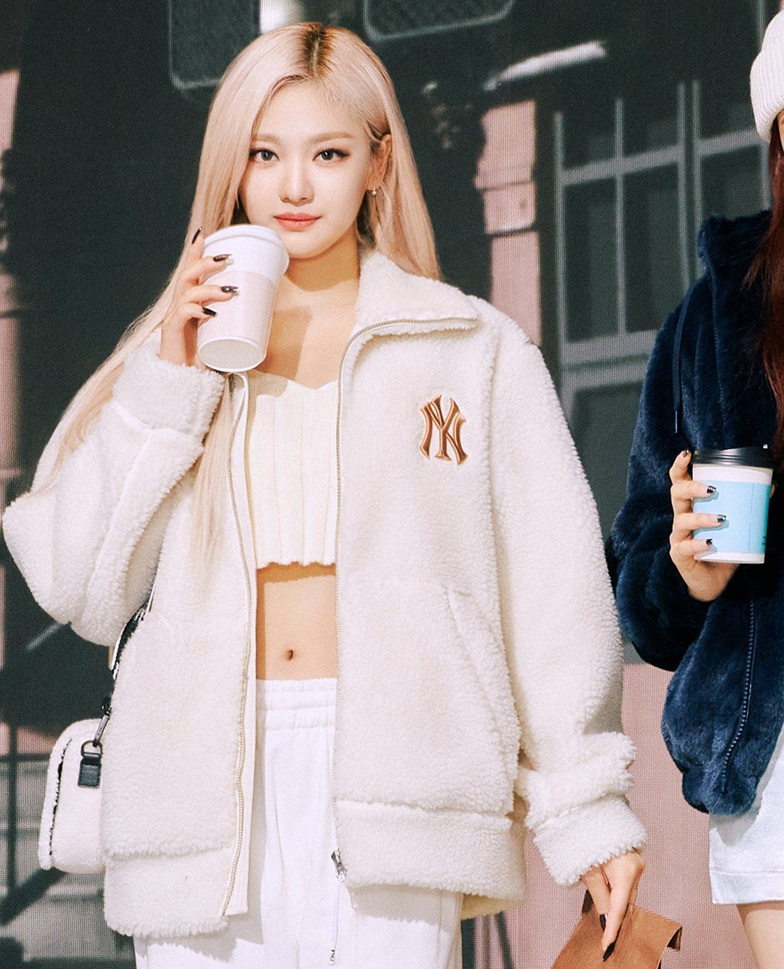  Áo Khoác Lông MLB - Basic Mega Logo Cream - 3AFDB0326-50CRS 