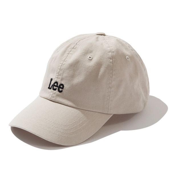 Nón Lee [Unisex] - Small Twitch Logo Cotton Curve Ball Cap Beige - LE2501CA01BE