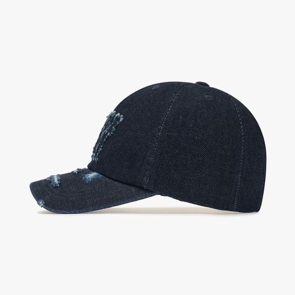 Nón MLB Korea - [Unisex] Basic Coopers Denim 5PANEL NY Indigo - 3ACPDS24N-50INS