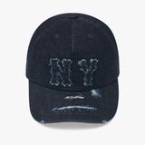  Nón MLB Korea - [Unisex] Basic Coopers Denim 5PANEL NY Indigo - 3ACPDS24N-50INS 