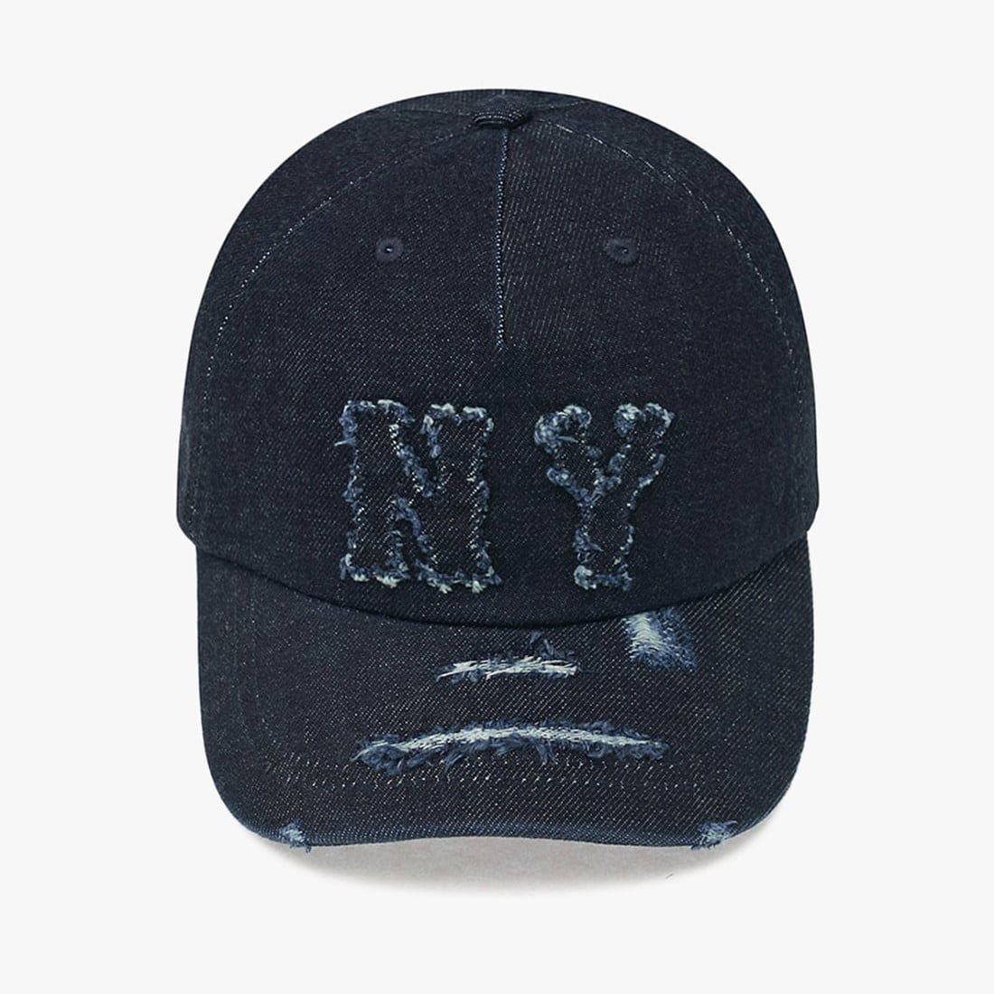  Nón MLB Korea - [Unisex] Basic Coopers Denim 5PANEL NY Indigo - 3ACPDS24N-50INS 