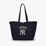  Túi Tote MLB Korea - Vintage Lettering Denim Shopper Bag LA Dodgers - 3AORV025N-50INS 