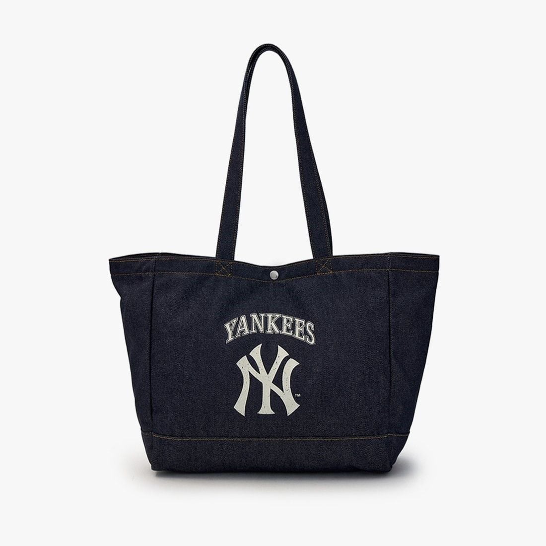  Túi Tote MLB Korea - Vintage Lettering Denim Shopper Bag LA Dodgers - 3AORV025N-50INS 