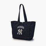  Túi Tote MLB Korea - Vintage Lettering Denim Shopper Bag LA Dodgers - 3AORV025N-50INS 