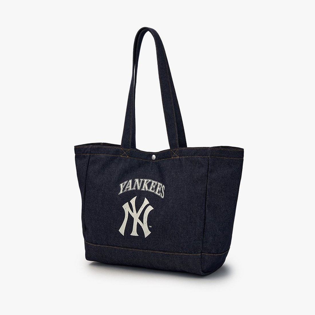  Túi Tote MLB Korea - Vintage Lettering Denim Shopper Bag LA Dodgers - 3AORV025N-50INS 