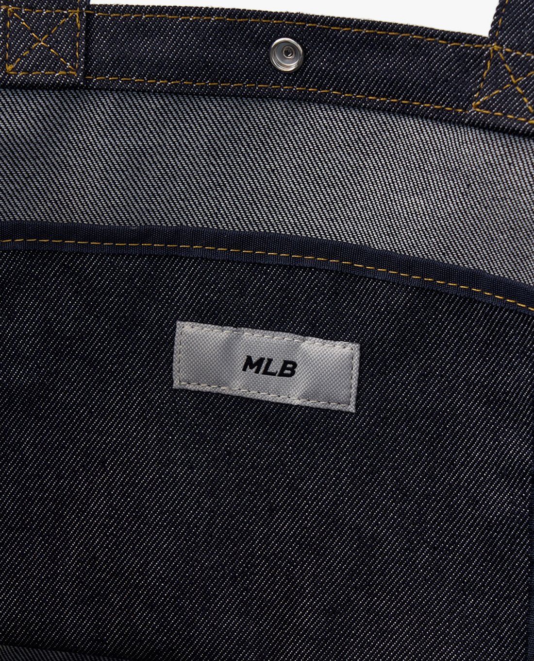  Túi Tote MLB Korea - Vintage Lettering Denim Shopper Bag LA Dodgers - 3AORV025N-50INS 