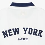  Áo Polo MLB [Unisex] - Varsity Shoulder Color Overfit Collar NY Yankees - 3APQV0143-50IVS 