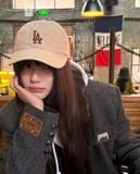  Nón MLB Basic Washed Unstructured Ball Cap LA Dodgers Beige - 3ACPVV14N-07BGL 