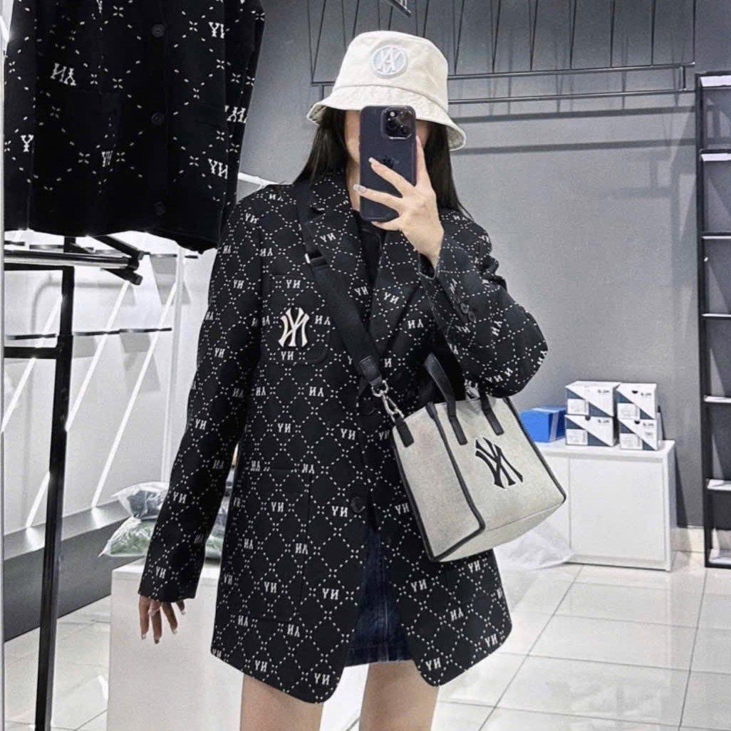  Áo Vest MLB Korea - Monogram New York Yankees - 3FJKM0131-50BKS 